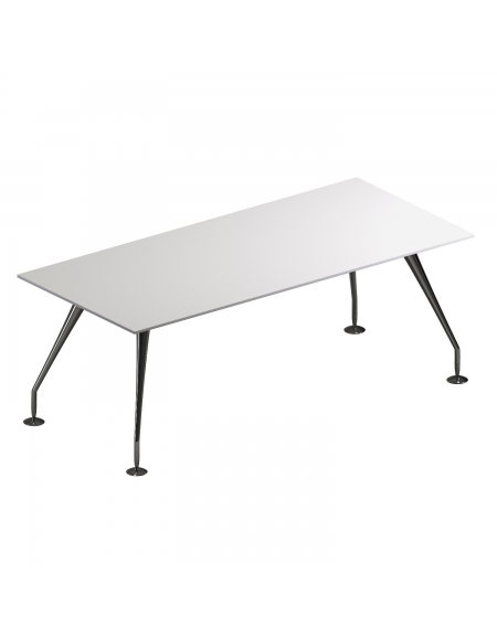 Scrivania direzionale con gambe cromate - cm 180x90x74h