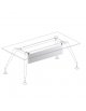 Modesty panel per scrivanie direzionali - cm 160x1,8x30h