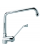 Miscelatore per lavello professionale leva clinica canna H.cm. 36 L. cm. 25
