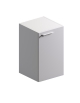 Mobile basso per ufficio con anta in legno con chiusura ammortizzata e serratura - cm 45x46x79h