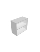 Mobile contenitore basso in legno ufficio-cm 90x43x80h-Colori:Noce-Bianco-Larice–Tortora–Olmo–Grigio-Samui-Rovere–Seppia-Ciliegi