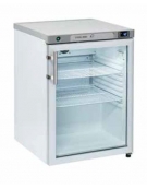 VETRINA FRIGORIFERA SOTTOBANCO 1 PORTA A VETRO +2°c +8°c - Capacità netta litri 145 - CM 59,8X62,3X83,8H