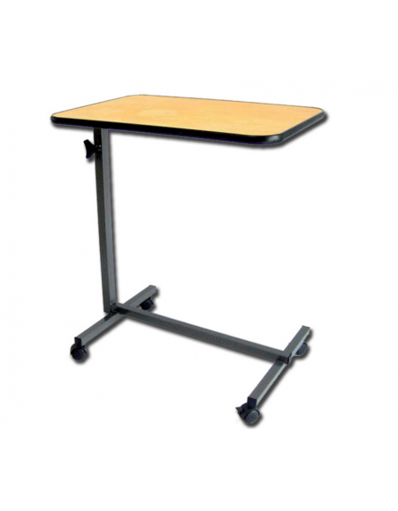 Tavolino servitore con struttura in acciaio - altezza e angolazione  regolabili da 72 a 110 cm - Vassoio cm 41 x 61 