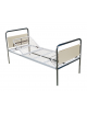 Letto degenza ospedaliero standard Plus, in acciaio cromato - senza ruote - cm 206x89x90h