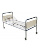 Letto degenza ospedaliero standard Plus, in acciaio cromato - con ruote - cm 206x89x90h - Portata Kg 110