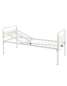 Letto degenza ospedaliero a 1 snodo - 1 manovella - piedini - cm 207x92x95h