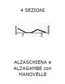 Letto 4 sez SPP Alzasch-alzag c/MANOVELLA 2 r fisse 2 piedini