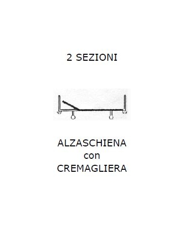 SPC RR LETTO 2 SEZ Alzasch c/crem 4 PIEDINI