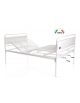 LETTO DA DEGENZA A TRE SNODI - 2 MANOVELLE - LARGHEZZA RETE 120 CM