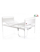 Letto degenza ospedaliera con schienale regolabile a 1 snodo - cm 206 x 89 x h 90