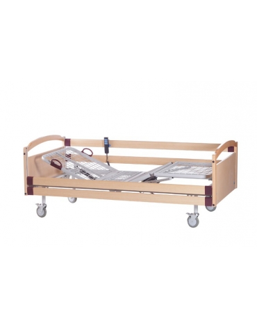 Letto degenza ospedaliera con schienale regolabile a 1 snodo - cm 206 x 89 x h 90