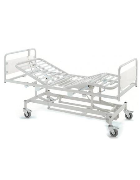 Letto degenza ospedaliero - 3 snodi - elettrico - altezza variabile - ruote - cm 92x207x95h Letto degenza ospedaliero - 3 snodi - elettrico - altezza variabile - ruote - cm 92x207x95h