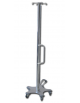 Piantana ad elevazione oleodinamica per ipodermoclisi - portata 28 kg - 4 ganci - altezza regolabile: cm 147/247