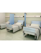 Tenda ospedaliera in Trevira®, colore azzurro -  ignifugo, antiallergico, antibatterico, impermeabile - cm 225 x 145