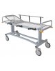 Barella professionale  con poggiatesta regolabile, sponde e portabombola - cm 196x76x75h
