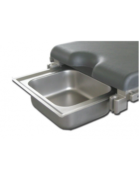 Catino rettangolare ginecologico in acciaio inox - cm 20x32x15h