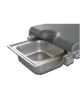 Catino rettangolare ginecologico in acciaio inox - cm 20x32x15h