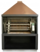 Camino prefabbricato per girrarosto planetario a legna - cm 180x125x280h
