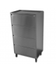Carrello portastrumenti in acciaio inox per sala operatoria - 4 cassetti - cm 60x40x110h