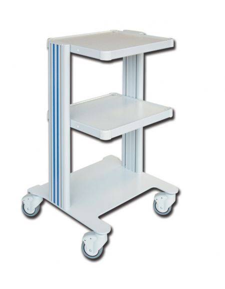 Carrello ospedaliero h 79 cm, con 3 ripiani di cm 40 x 36 - cm 50x45x79h Carrello ospedaliero h 79 cm, con 3 ripiani di cm 40 x 36 - cm 50x45x79h