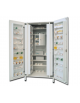 Armadio portafarmaci in bilaminato-colore bianco, 48 scomparti-5 ripiani regolabili-con tesoretto stupefacenti- cm 100x60x195h