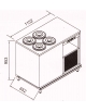 Banco N 4+4 Pozzetti gelati - A GLICOLE - cm. 115,2x65,2x95,3h