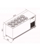 Banco N 10+10 Pozzetti gelati - A GLICOLE - cm. 200x65,2x95,3h