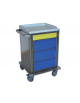 Carrello ospedaliero modulare in acciaio inox - struttura autoportante e monoblocco - 1 + 3 cassetti - cm 67x63x104h