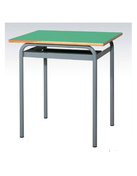 Banco monoposto per scuola con sottopiano in lamiera saldato - STRUTTURA Ø  mm.28 - CM 70X50X71H - GRANDEZZA 5 - Banchi scolastic