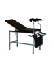 Lettino ginecologia standard con struttura in tubo di acciaio cromato - reggi gambe deluxe - Portata Kg 110 - cm 180x55x80h