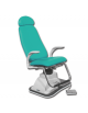 Poltrona per otorinolaringoiatra ORL con poggiatesta -Schienale regolabile con pompa a gas -Sollevamento elettrico -colore verde