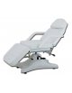 Poltrona meccanica  con schienale e poggiapiedi regolabili - colore bianco - cm 186x63x56/75h