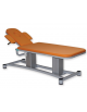 Lettino trattamento a 2 sezioni ed altezza variabile - colore arancione - cm 195x68x48/89h