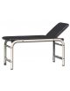 Lettino da visita con testata regolabile tramite sistema meccanico -1 snodo -colore nero -cm 190x60x80h - Portata Kg 150
