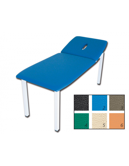 Lettino visita e trattamenti large - colore a scelta - cm 193x80x78h Lettino visita e trattamenti large - colore a scelta - cm 193x80x78h