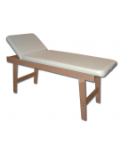 Lettino visita in legno - faggio - colore crema - cm 190x70x70h