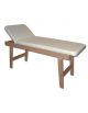 Lettino visita in legno - faggio - colore beige - cm 190x70x75h - ideale per fisioterapia, cardiologia e centri benessere
