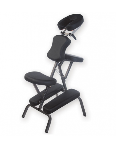sedia da massaggio pieghevole, con intelaiatura metallica - cm 106x27x50h