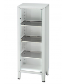 Vetrina ad un anta in vetro temperato - cm 52x35x138h