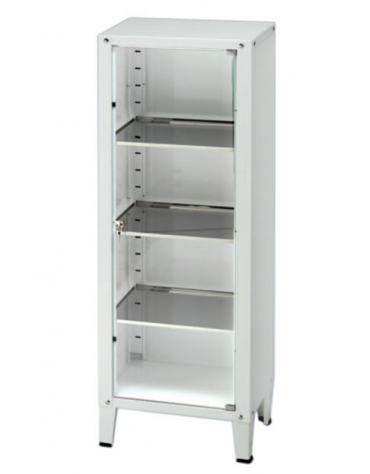 Vetrina ad un anta in vetro temperato - cm 52x35x138h