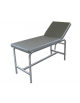 Lettino per visite mediche a cardine singolo con telaio in acciaio cromato 2 sezioni - cm 176x60x78h