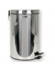 Contenitore rifiuti in acciaio inox 12 lt. con pedale - cm Ø 32x36h