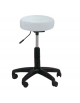 Sgabello plastica Skay - Ø 36 cm - altezza regolabile cm 50/60 - colore bianco - 5 ruote