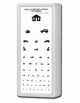 Ottotipo non luminoso pediatrico - 3 metri - schermo in acrilico - cm 29x2,5x66h