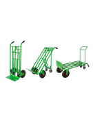 Carrello "3 in 1" Trasformabile - 2 Ruote pneumatiche cerchio acciaio Ø cmmm 26 - 2 Ruote girevoli Ø cm 12,5 - cm 56 x 55 x 125h