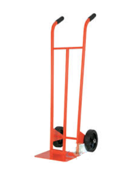 Carrello portacasse - 2 ruote gomma piena Ø mm 200 - colore rosso - cm 45x125h