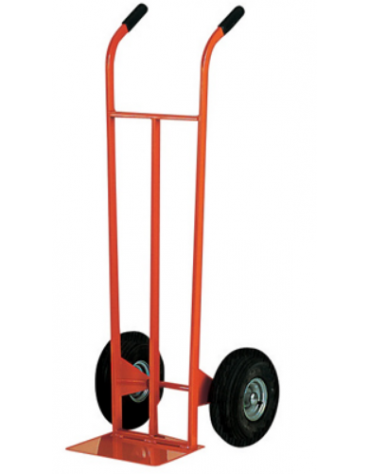 Carrello portacasse - 2 ruote pneumatiche cerchio acciaio Ø 300 - cm 49x60x125