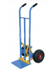Carrello portacasse con scaricafacile - 2 ruote pneumatiche - cerchio in acciaio Ø cm 26 - cm 51x53x125h
