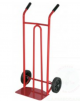 Carrello portasacchi leggero spalla a curva - 2 ruote gommate Ø cm 20 - cm 50x48x110h - Pala di carico cm 40x25