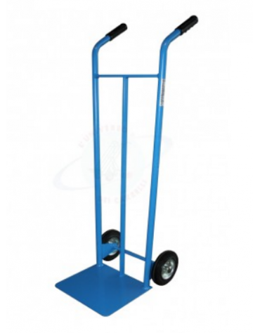 Portacasse leggero -  2 ruote gomma piena Ø cm 15 - cm 40x42x110h - Pala di carico cm 32x23